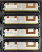 Lot of (4) SAMSUNG 4GB 2Rx4 PC3-8500R M393B5170DZ1-CF-8 Extended Memory