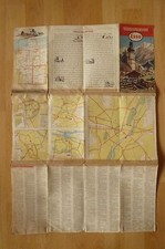 Vecchio Cartina Geografica Mappa Esso Germania Del Sud Esso-Gebiets-Karte N.5