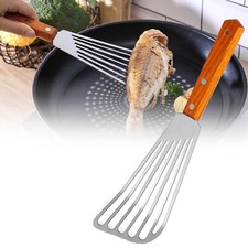 Stainless Steel Frying Spatula Leaky Shovel Fish Slice Non slip Kitchenware Cook