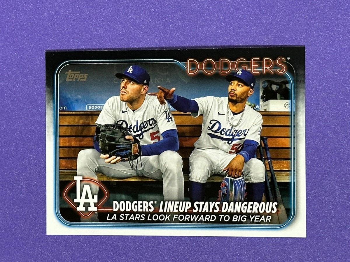 2024 Topps Series Dodgers Lineup Stays Dangerous #401 Los
