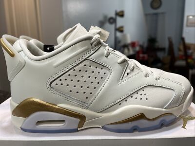 Nike Air Jordan 6 Retro Low GC Metallic Gold DH6928 073 Men's Sz.3.5 /Women's 5