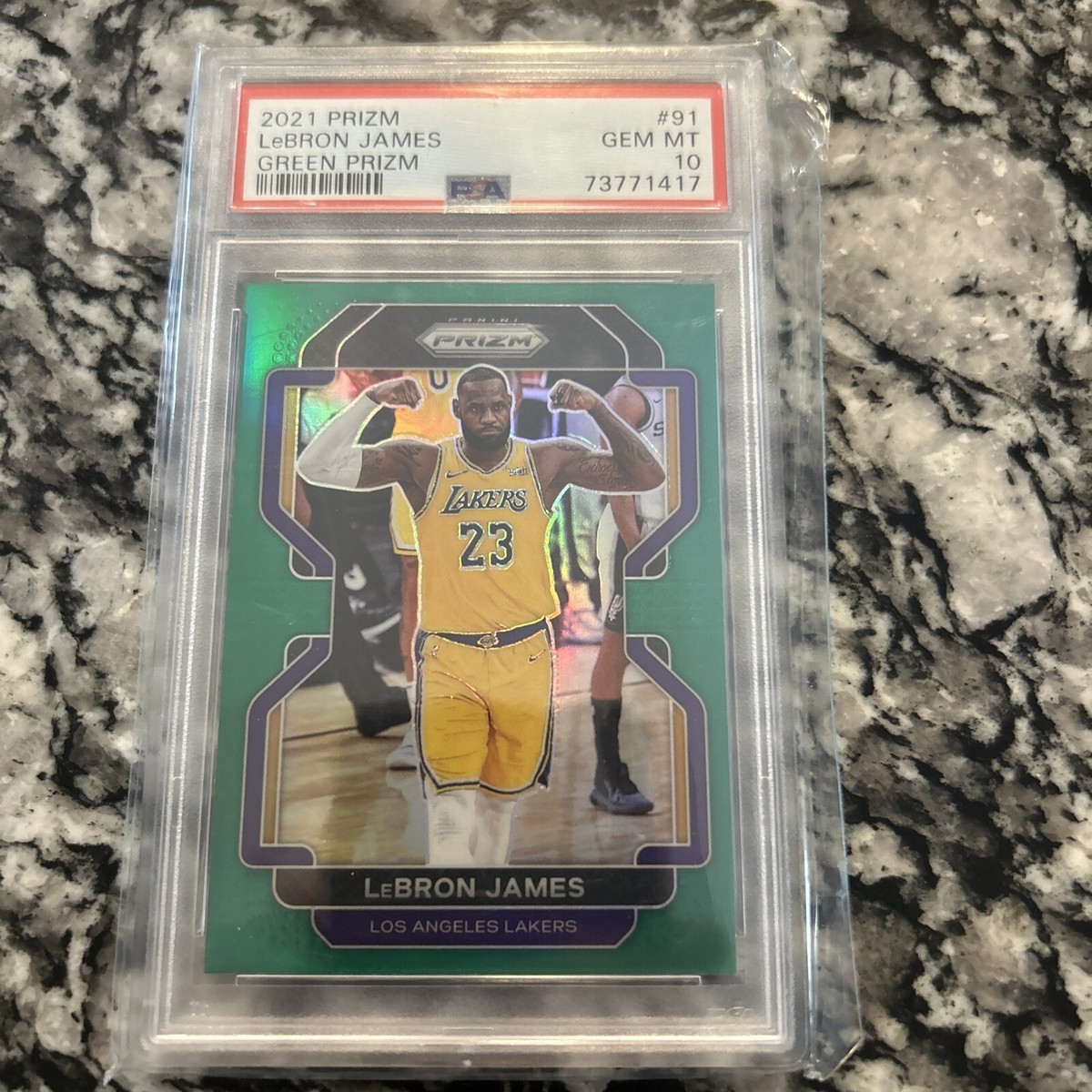PSA10 panini prizm LeBron James kobe