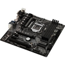 LGA 1151 ASRock Z370M PRO4 Motherboard 4 DDR4 DVI SATA 3.0 HDMI Slot M.2 Type-A