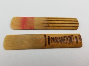 Vintage Pair Instrument Wooden Reeds Chiron Vibrator / Paramount France Sax