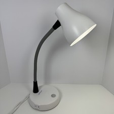 Verilux Desk Lamp-Model VD 15-White-20”x 5.75”-Bendable-Power Sources-USB-120V