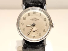 VINTAGE RARE WW2 MILITARY 32.5mm SWISS MECHANICAL MEN'S WATCH "LAREX LANGENDORF"