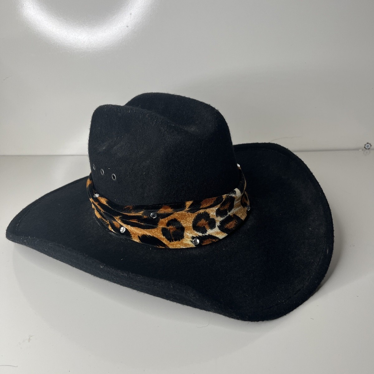 Lone Star Hats Western Hat Size 7 1/2 Black Top Rider Hat  display picture 2