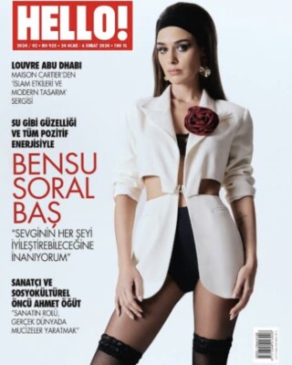 hello magazine Turkey January 2024 Bensu Soral / Worldwide Fast Shipping