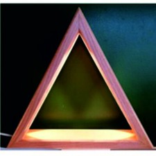Kl&ouml;ppeln Lichterspitze LED Lichterdreieck Dreieck leer Deko Erzgebirge neu 35cm