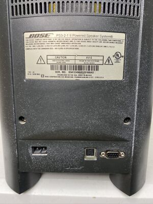Bose PS3-2-1 Series II Powered Speaker Subwoofer W/Cables & 2