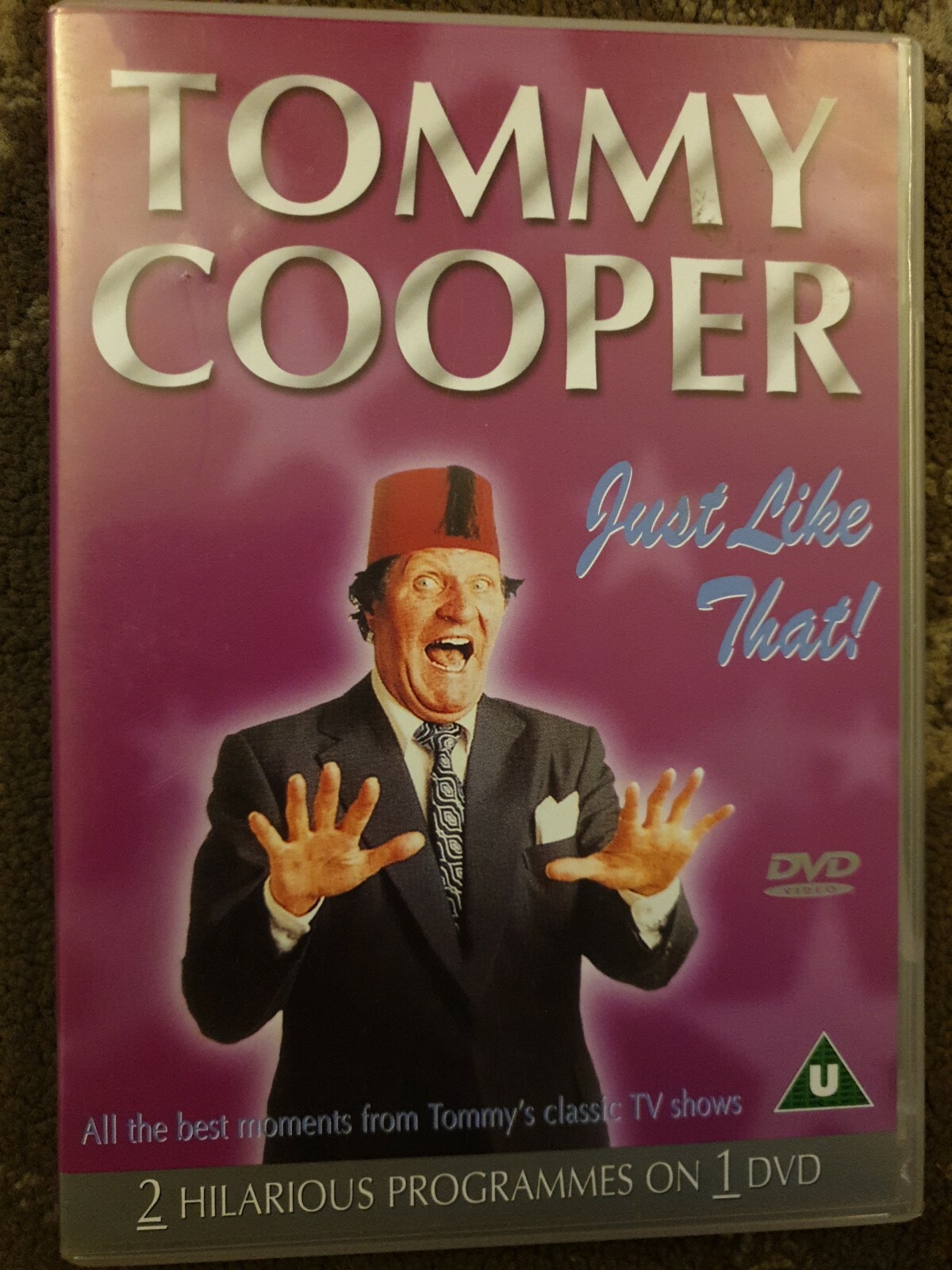 TOMMY COOPER JUST LIKE THAT DVD COMEDY THE MAGIC TOUCH AND TRIBUTE TO TOMMY