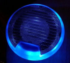 3.5" High Power Marine Speakers (PAIR) with BLUE LEDs IP66 Marinavox Spa ATV NEW