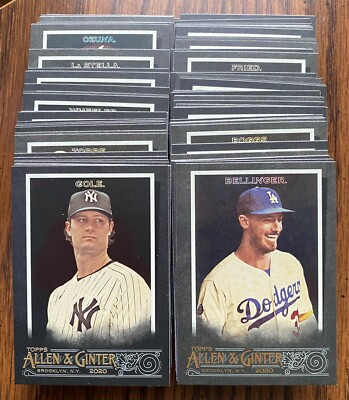 2020 Topps Allen & Ginter X Base Cards #1-300 Online Exclusive - YOU PICK SINGLE