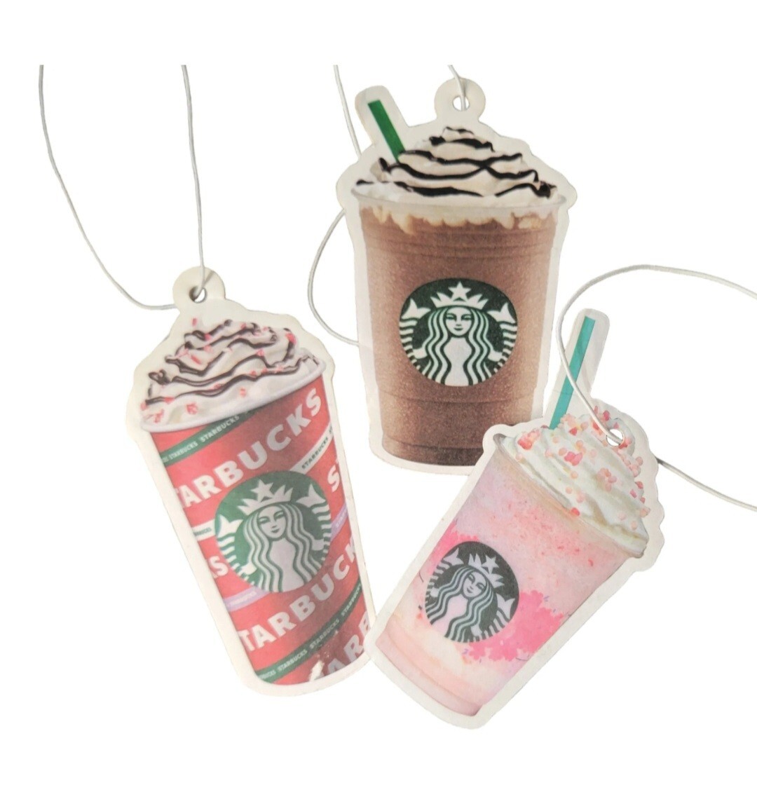 3 Piece Frappuccino Starbucks Logo Car Air Fresheners Coffee Scent eBay