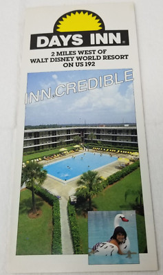 Days Inn Kissimmee Spacecoast Brochure 1982 Inn Credible Foldout Photos