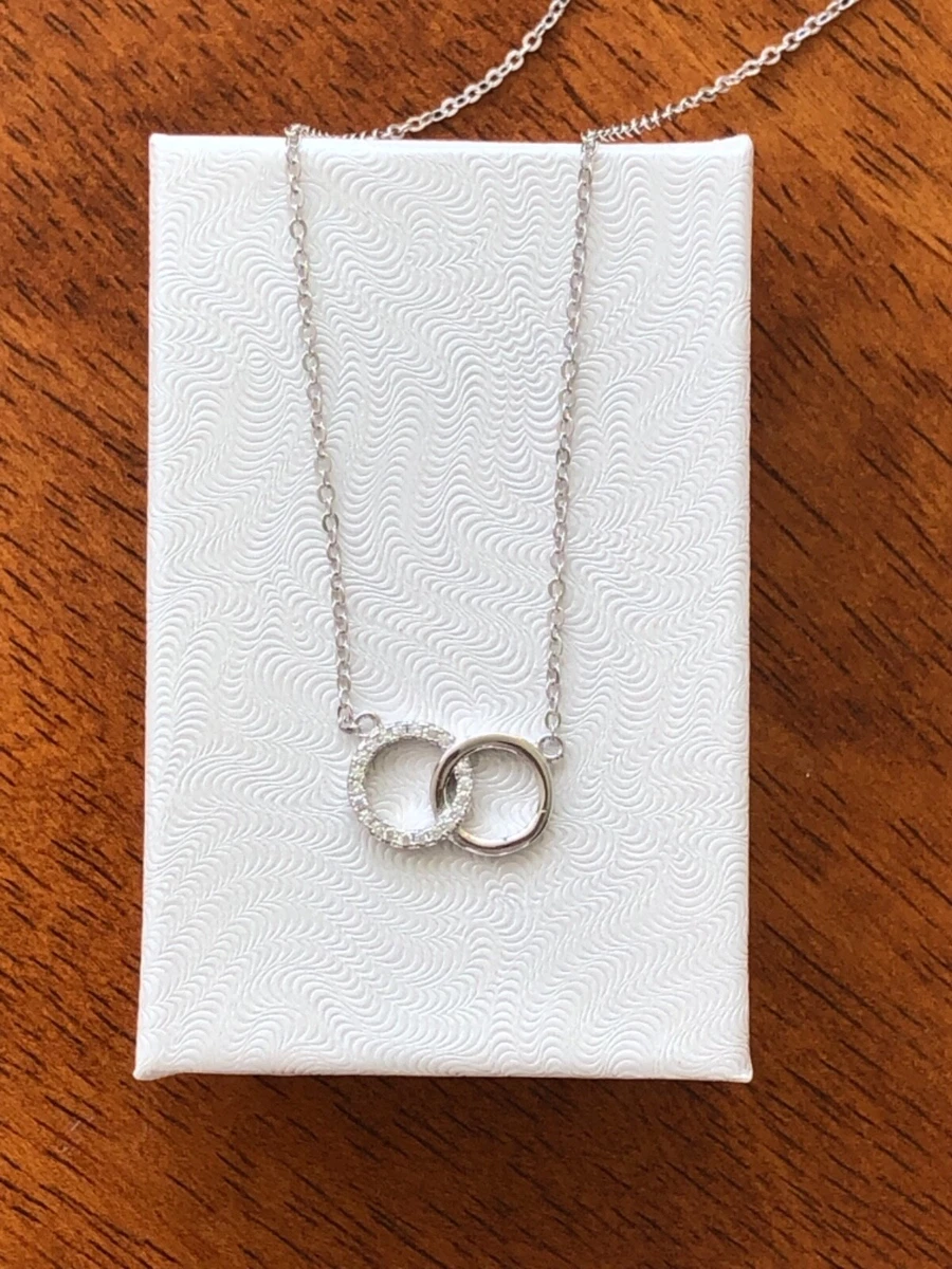 SUMANYA double circles necklace for girls silver women pendant mother  daughter ring two Alloy Necklace Price in India - Buy SUMANYA double  circles necklace for girls silver women pendant mother daughter ring