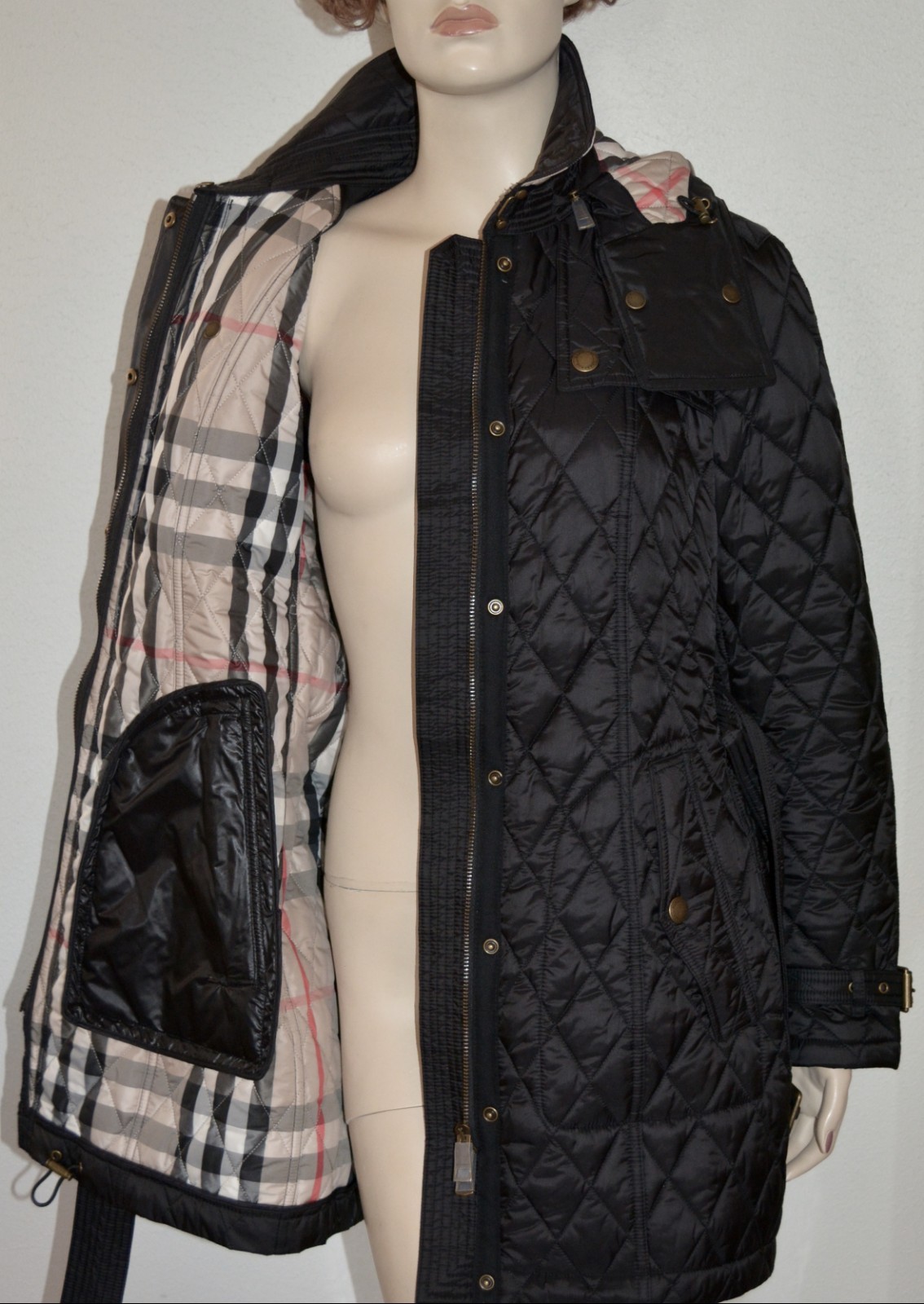 finsbridge belted quilted jacket