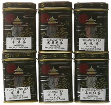 Blooming Import Inc Chinese Loose Leaf Sampler 6 Tins NEW