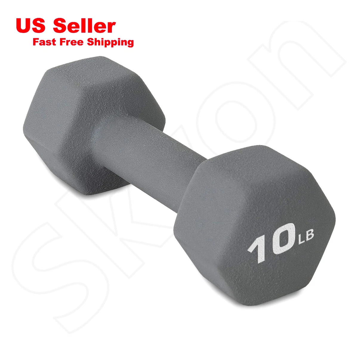 Skyon Barbell Rubber Coated Hex Dumbbell Hand Weight Set Avail 10 lb Single
Opens in a new window or