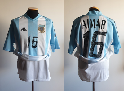 アルゼンチン代表 AIMAR 16 ユニフォーム M) ARGENTINA SHIRT JERSEY AIMAR RIVER PLATE VALENCIA DOUBLE LAYER