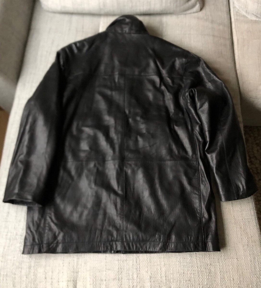 Caban En Cuir De Renne Véritable Brandt - Taille 52 - Fabriqué En Finlande - Neuf Sans étiquettes