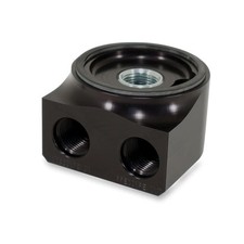Billet Remote Oil Filter Adapter For Gm Ls Style Engines Pan Mount Metric... Billet Remote Oil Filter Adapter For Gm Ls Style Engines Pan Mount Metric...