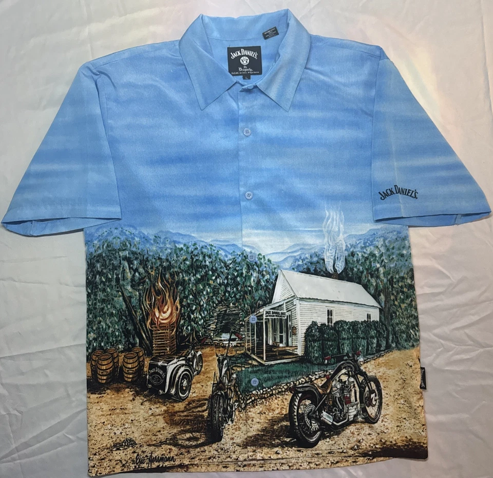 Camisa hawaiana vintage Jack Daniels X Eric Hermann Foto 4 de 4