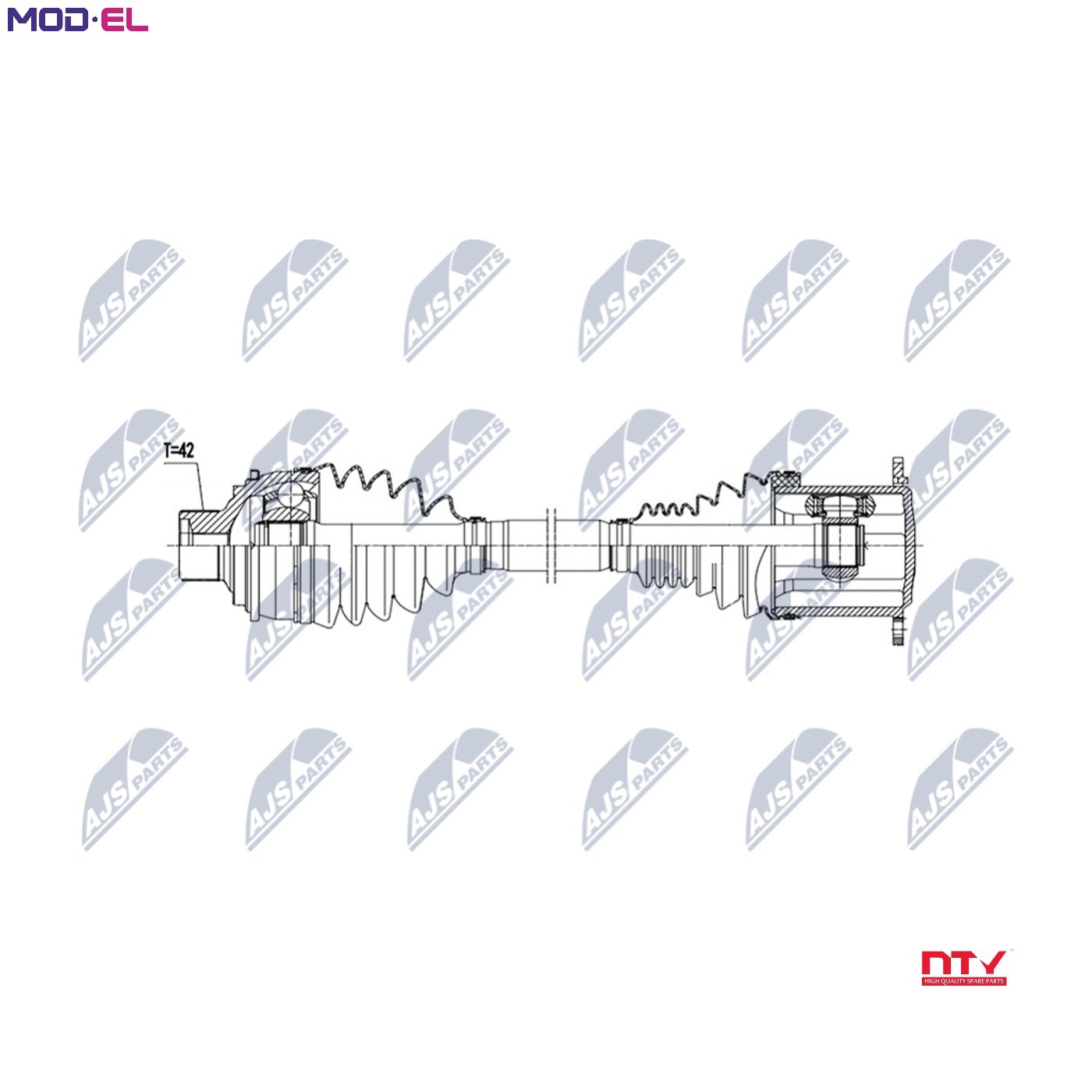 Nty Driveshaft For Audi Q7 15-, Q8 18- /Front,L=R - Image 7