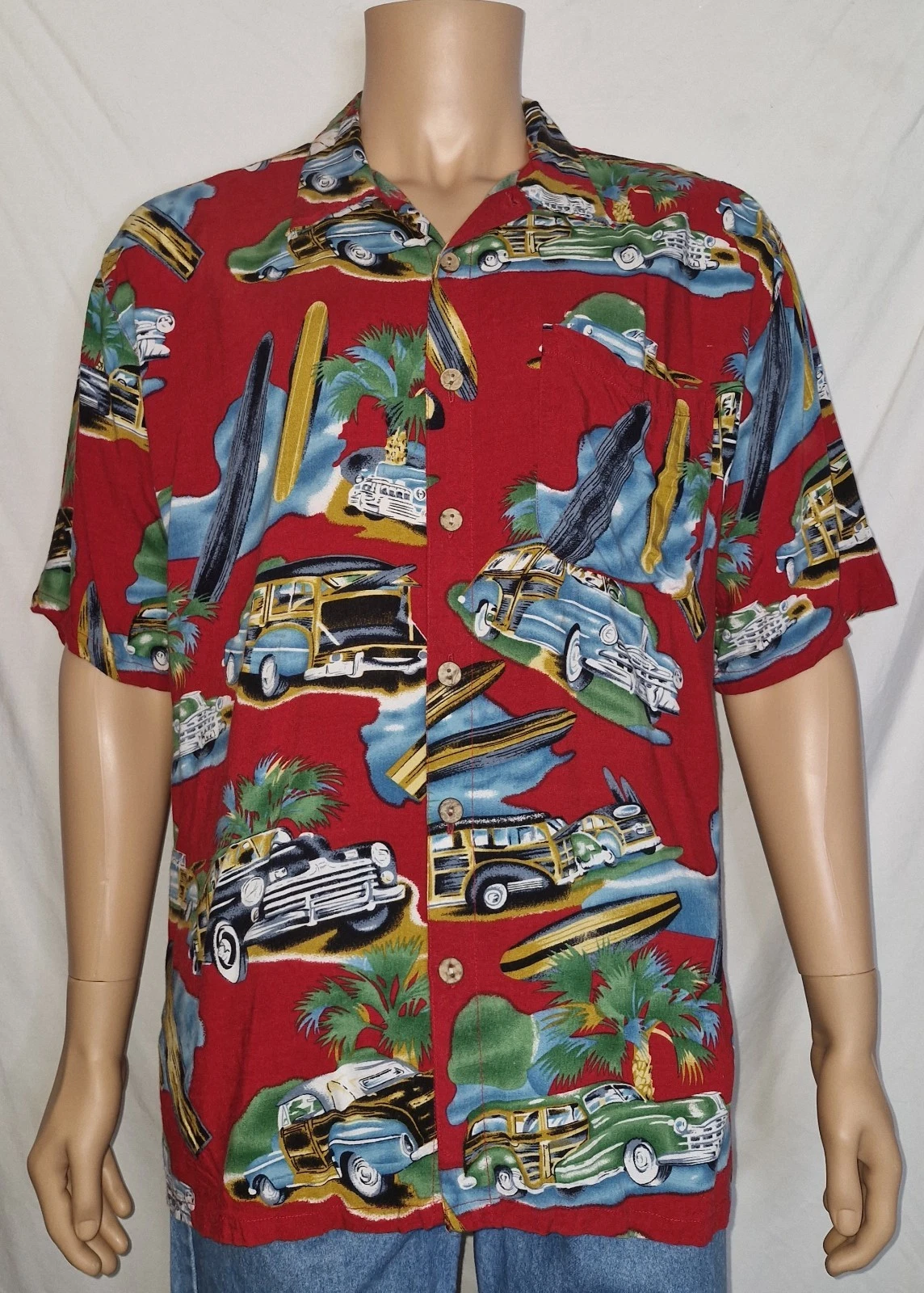 Hawaiian Shirt Size Extra Large Aloha Rayon Oversized