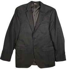 Banana Republic Blazer Mens 42 Regular Charcoal Gray Tailored Slim Sport Coat