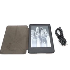 Amazon Kindle Classic 10th Generation 8 GB 6 inch E-Reader Blue Case Bundle