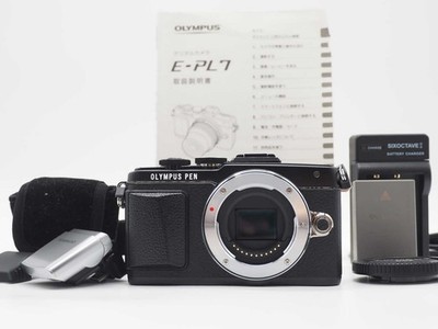 Olympus Pen Lite E-PL7 16.0MP Digitalkamera - Schwarz 4098 Auslösungen...