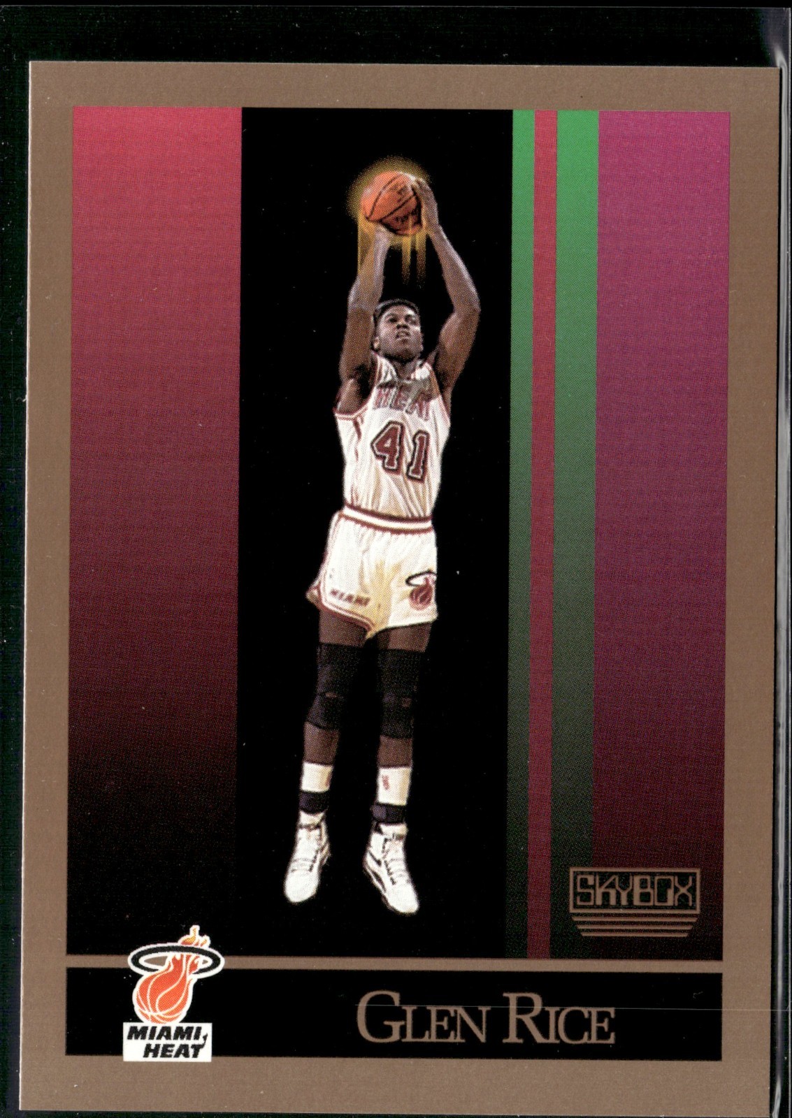 1989-90 Skybox Rookie #150 GLEN RICE Miami Heat RC B9