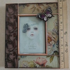 Vintage 3.5&times;5in Picture Frame Metal And Plastic