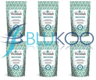 Westlab Recover Badesalz mit Arnika & weißer Weide - 1000g (6er Pack)