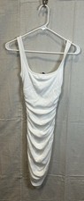 White Ribbed Sleeveless Dress. Size small NWT Windsor