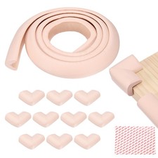 6.5 ft x 2.36 Inch Edge Corner Protector with 10 Corners, Pink