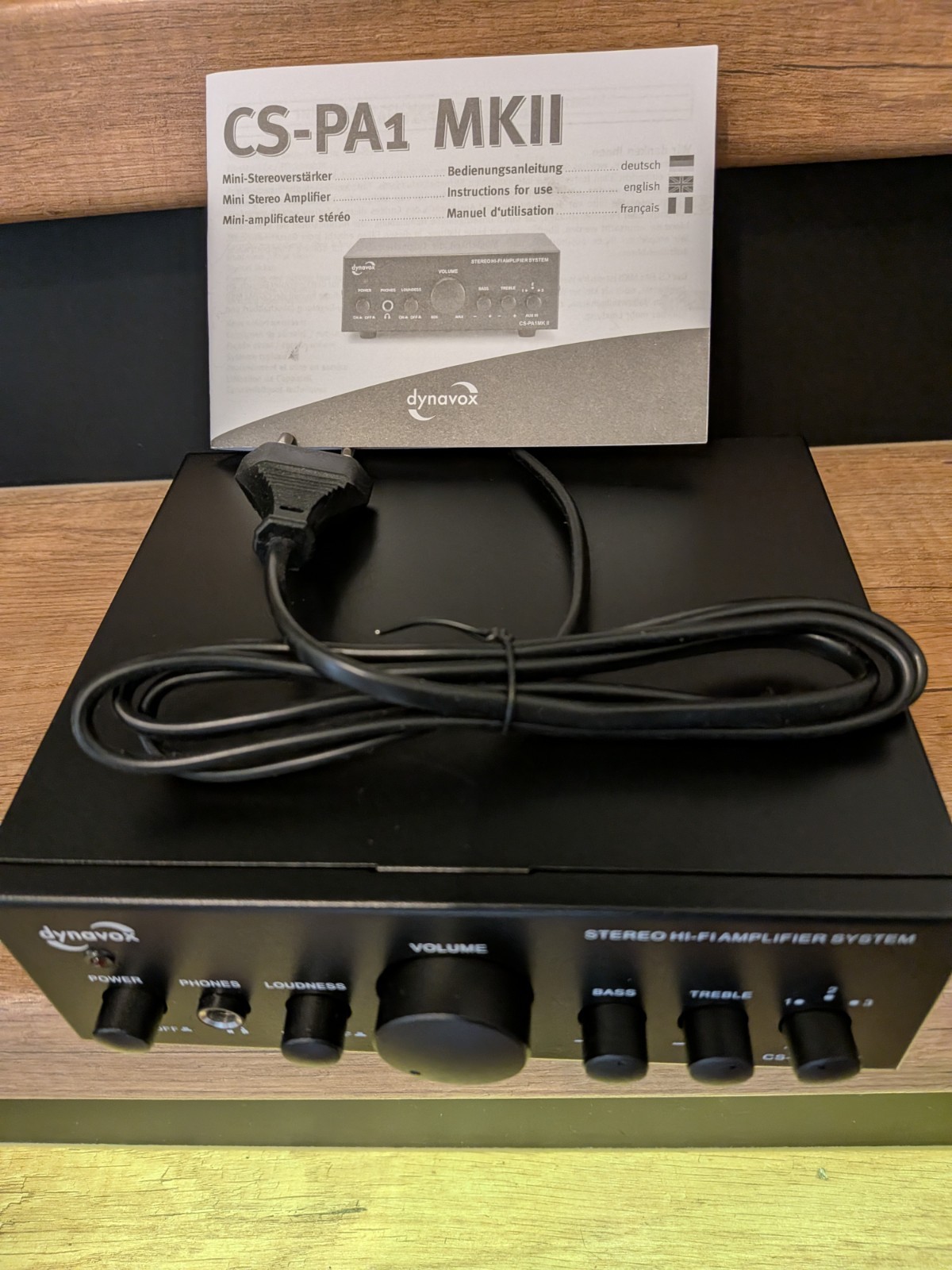 Dynavox CS-PA1 Mini-Ampli HiFi Stéréo compact noir pour salon