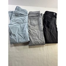 Girls Size 8 Skinny Jeans Bundle of 3 Childrens Place Celebrity Pink Black Grey