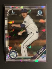 2019 Bowman Draft Sapphire #BDC-115 George Kirby 1st Sapphire Seattle Mariners