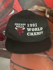 NBA Chicago Bulls 1991 World Champions Hat Sports Specialties Vtg Snapback