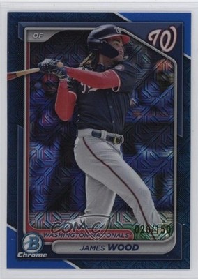 2024 Bowman Chrome Prospects Mega Box Blue Mojo Refractor 23/150 James Wood 1pr5