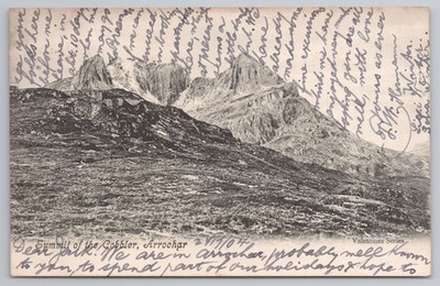Gipfel des Schusters Arrochar Schottland 1904 Postkarte Valentinstag
