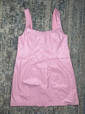 Show Me Your Mumu Faux Leather Dress Size XXL Pink Mini Sleeveless