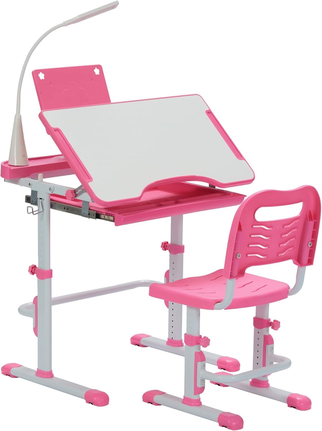 Set, Height Adjustable Child's School Study Writing