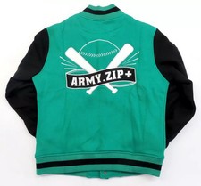 Outerwear BTS (Bangtan Boys) Baseball Jumper Green x Black Free Size 