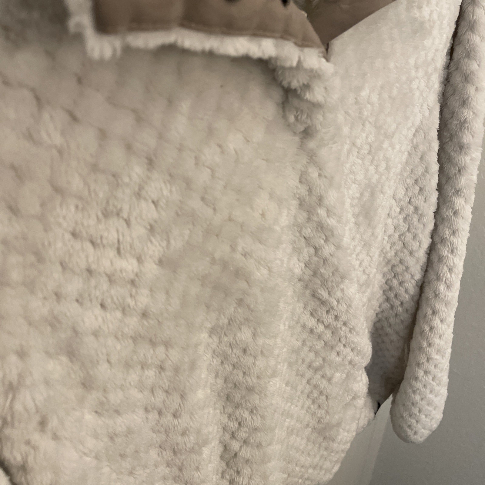 Eddie Bauer Fluffy Jacket White Pullover Quarter … - image 7