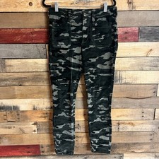Pilcro And The Letterpress By Anthropologie Camo High Rise Skinny Pants Size 28