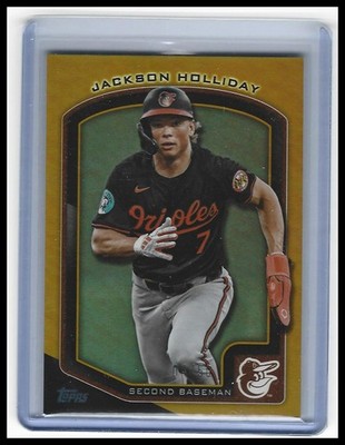 2025 Topps - Flagship Collection Gold Foil #50 Jackson Holliday #/50