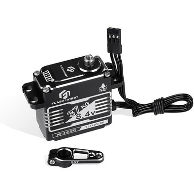 37KG Brushless Servo, 8.4V High Torque Servo, IP67 Waterproof RC Crwaler Serv...